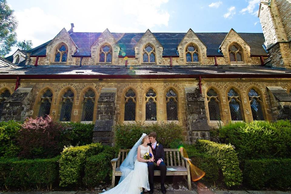 Couple at Dulwich Wedding