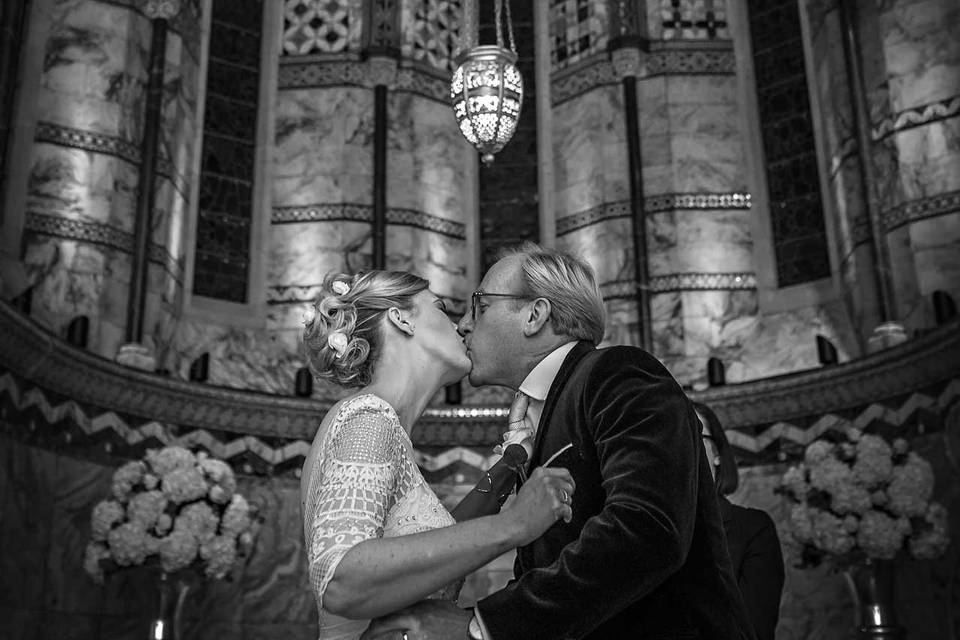 Wedding Ceremony at Old Marylebone Town Hall - Guy Milnes Photography 82