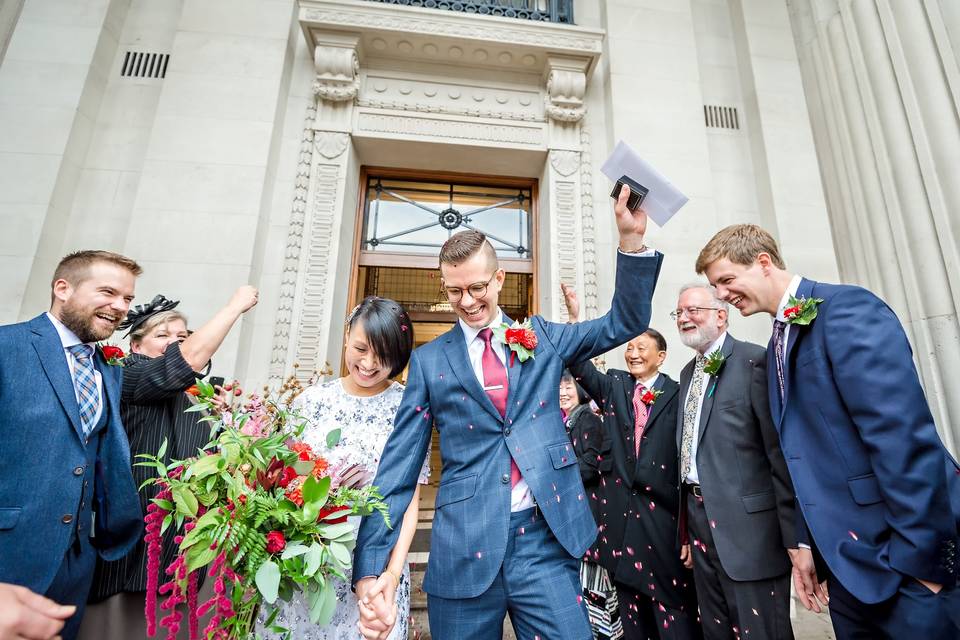 Bridesmaid with Father