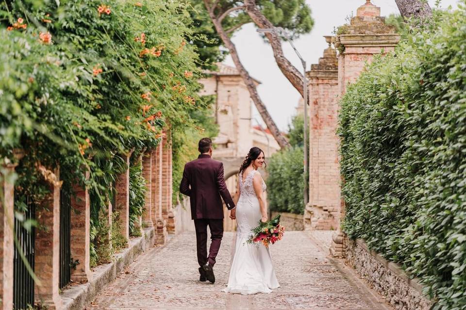 Couples walk