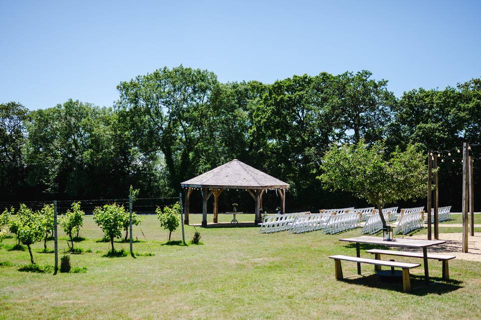 Ceremony set up