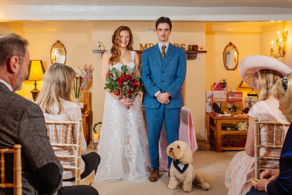 Married with the pooch!