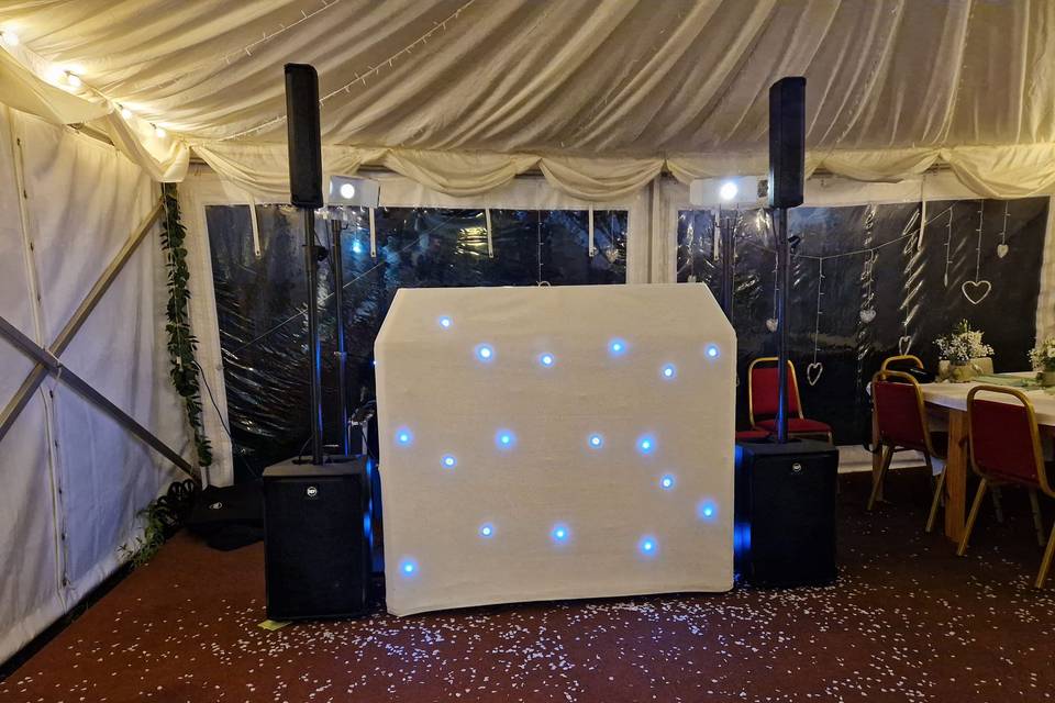 Marquee setup