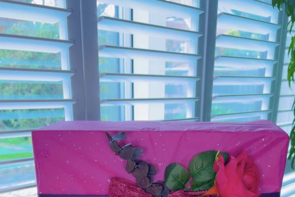 Purple and pink wrap