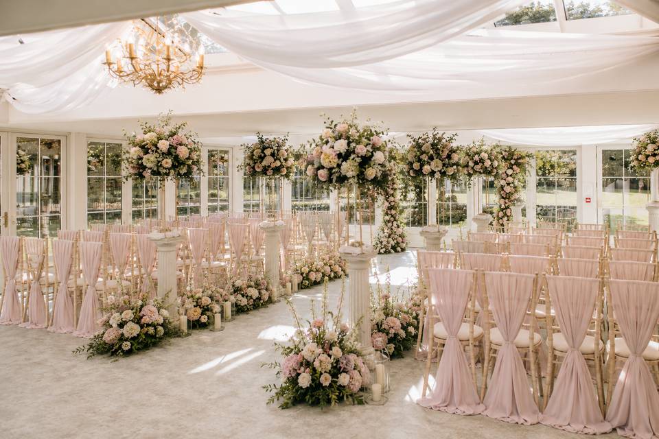 Garden room ceremony