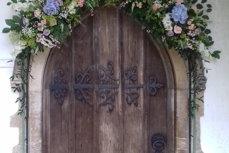 Church door half arch