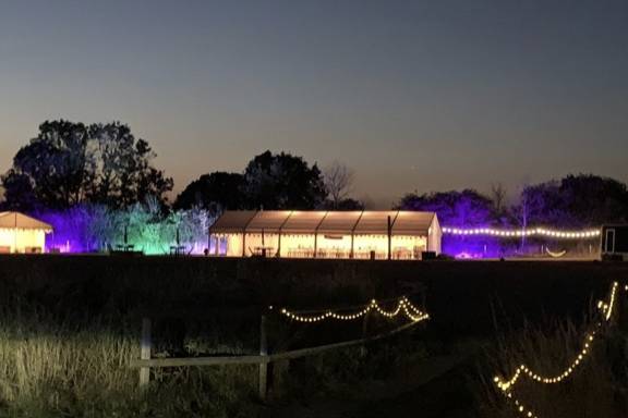 Marquee at night