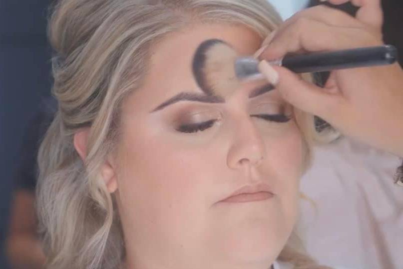 Full glam bridal makeup
