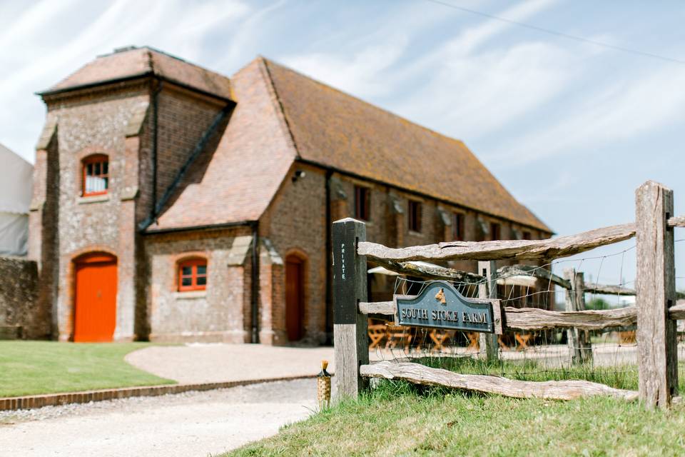 South stoke barn entrance