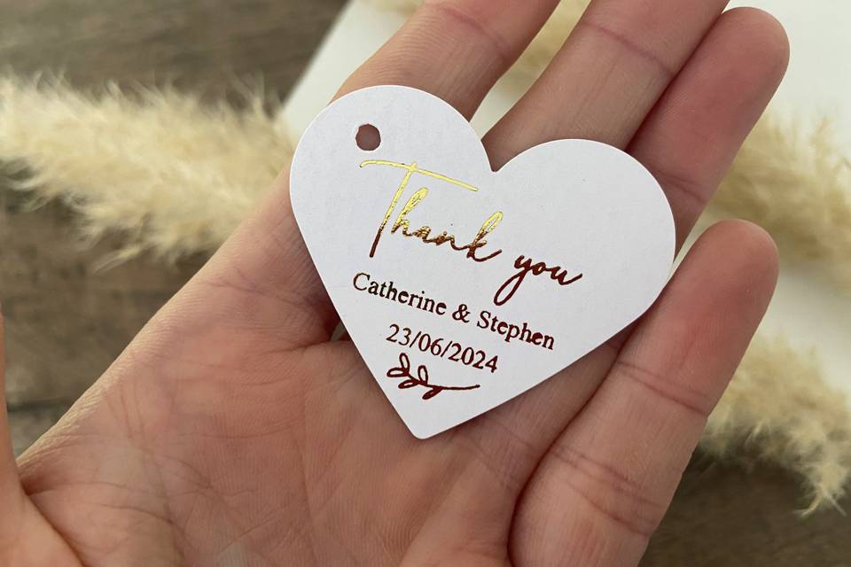 PERSONALISED FAVOUR TAGS