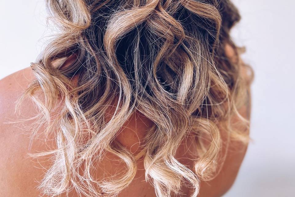 Half up half down with detail