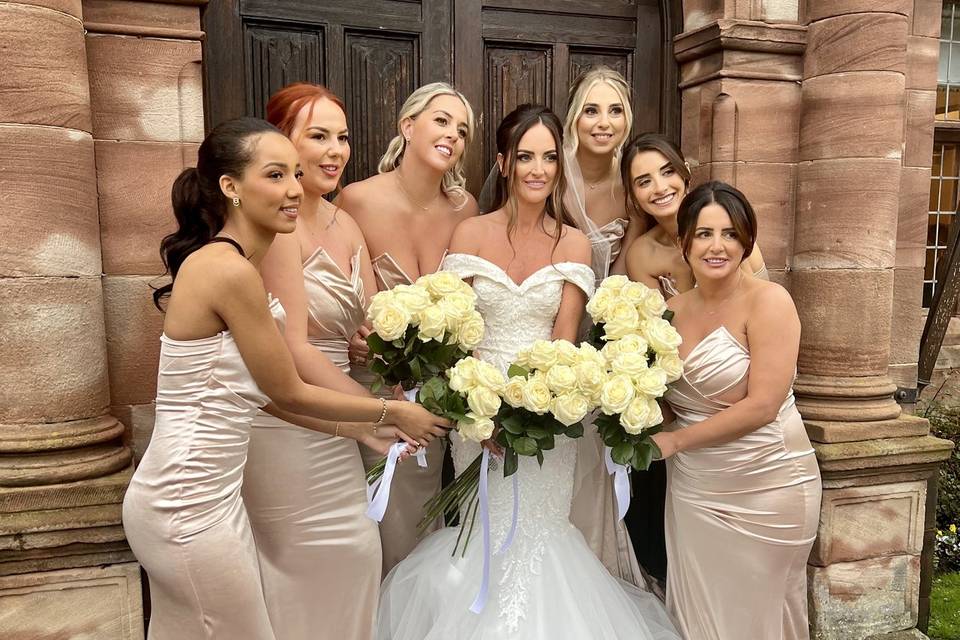 The girls with the bride