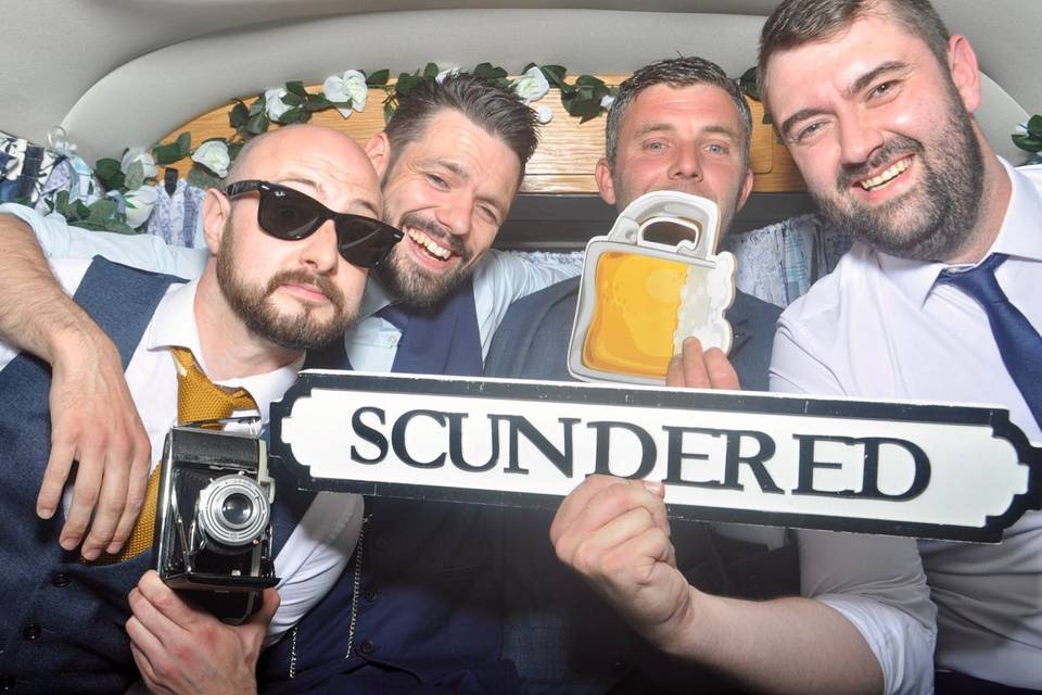 Scundered Photo booth Sign