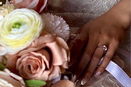 Flowers and ring