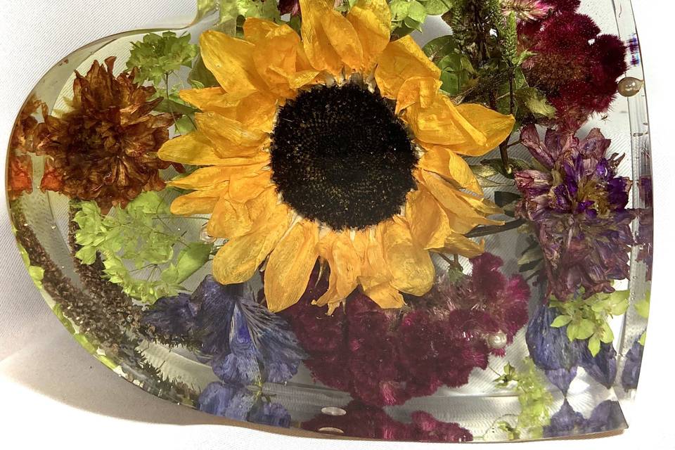 20cm sunflower heart