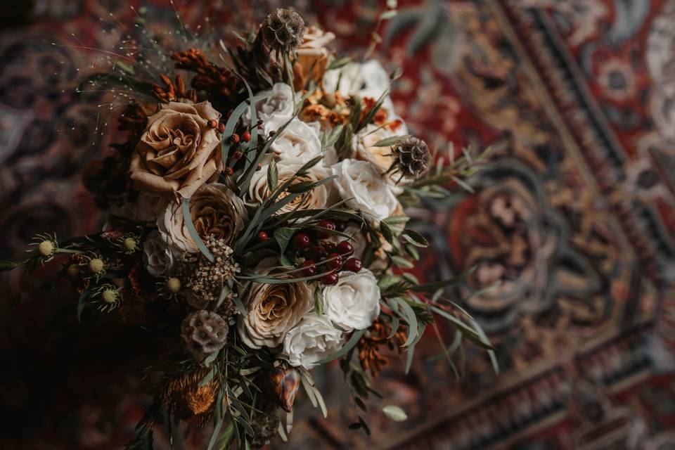 Closeup of bouquet