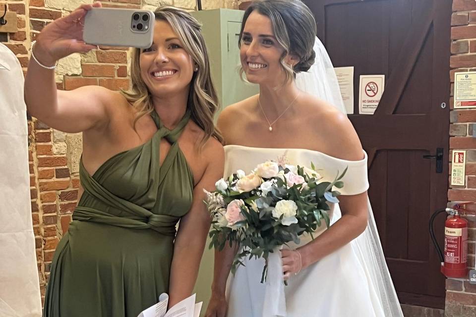 My bride and her bridesmaid