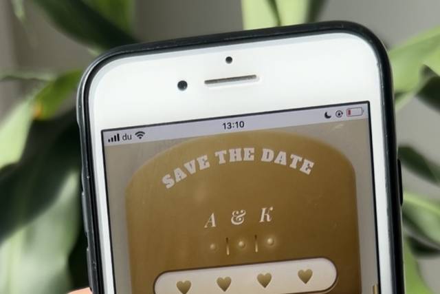 Save the date interactive