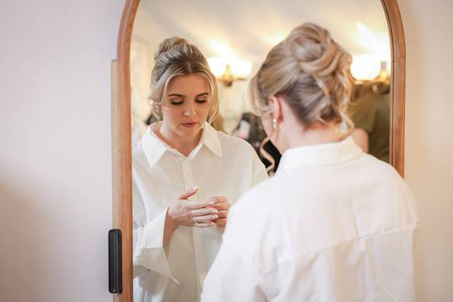 Beautiful bride hair & makeup
