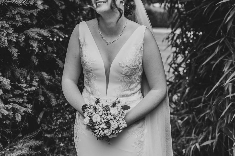 Bride hair up