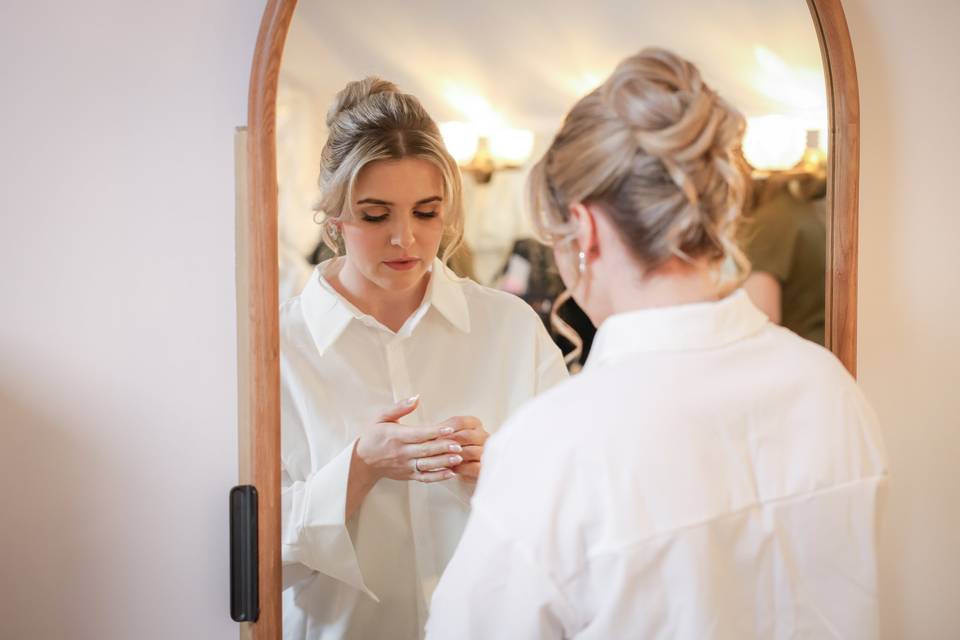 Beautiful bride hair & makeup