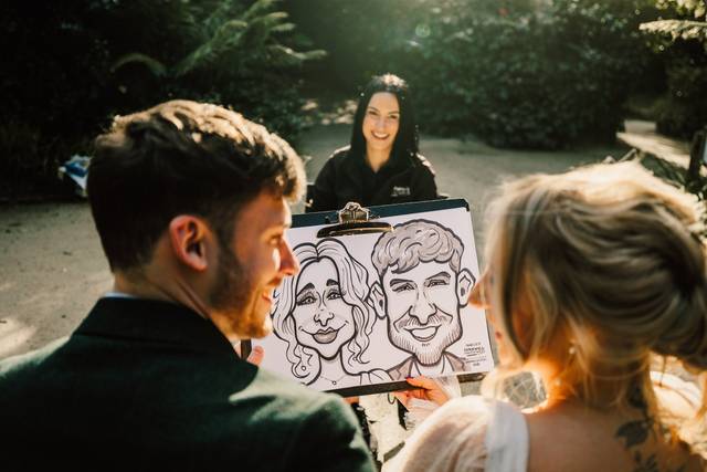Cornwall Caricatures - Wedding Illustration