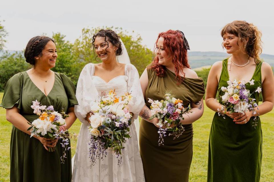 Bridesmaids bunches