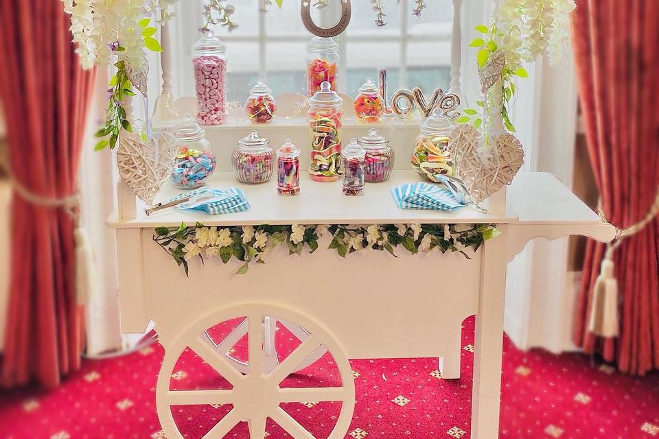 Traditional Candy Cart