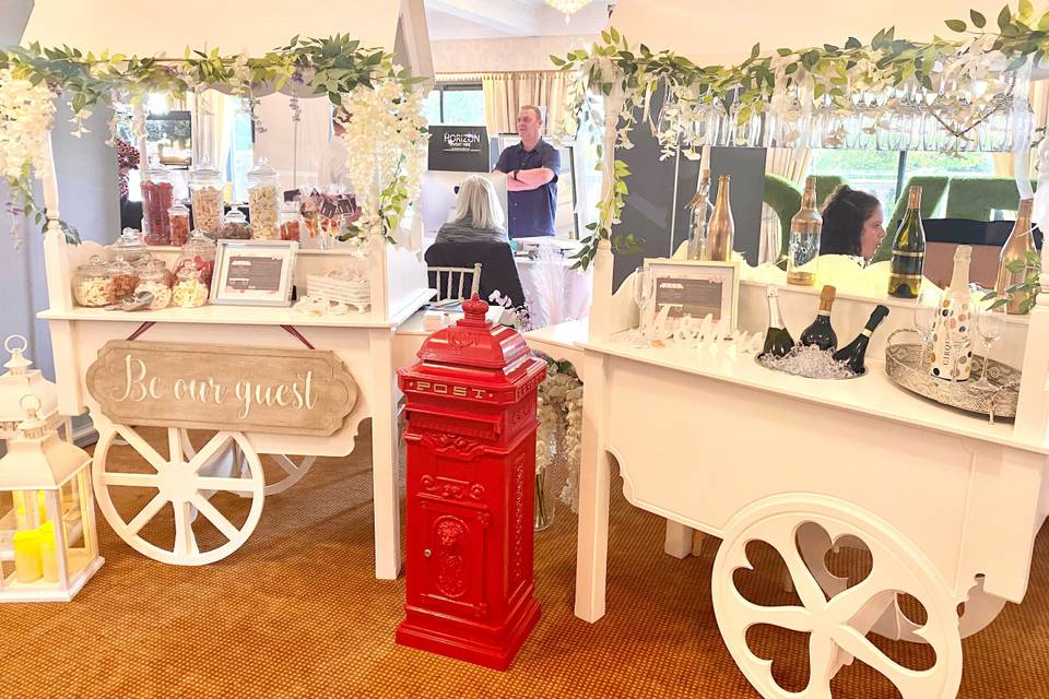 Candy and Prosecco Cart