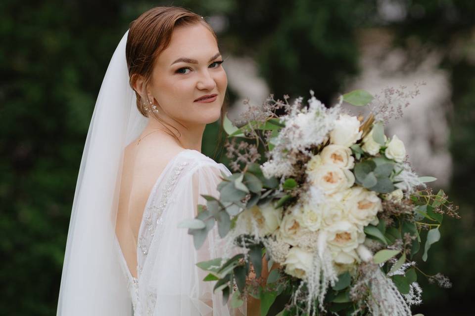 Bride with the bouquet