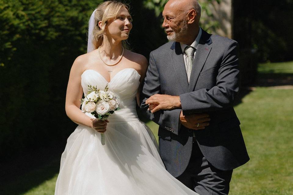 Bride and her dad