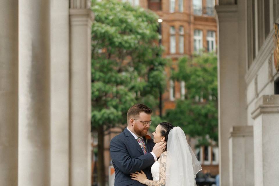 Bride and groom manchester