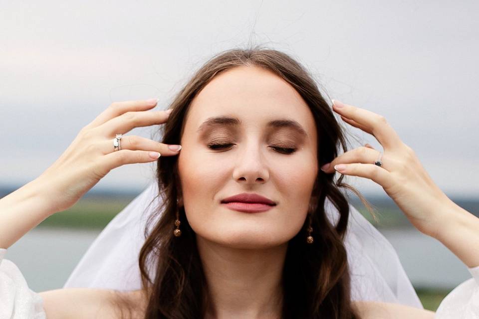 Bride breathing