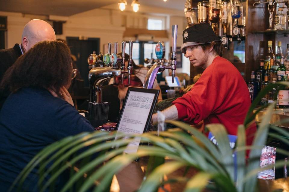 Working behind the bar