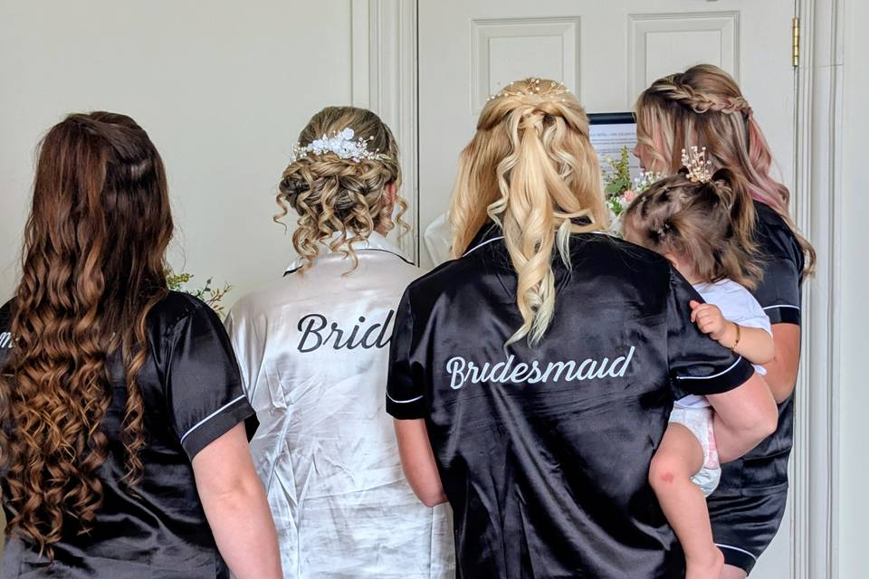 Bridal party Hair