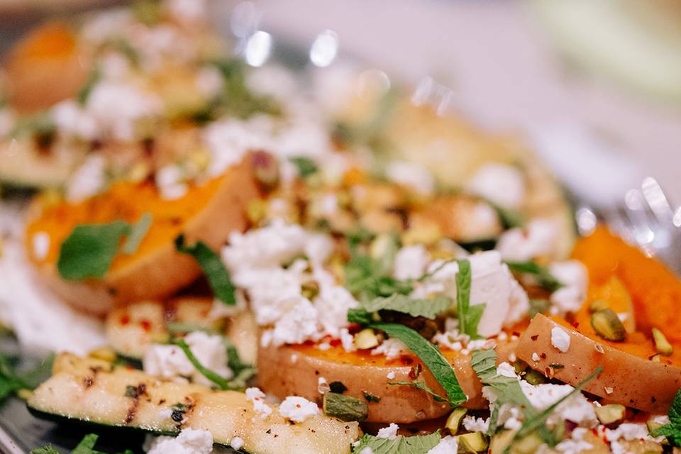 Roast squash and whipped feta