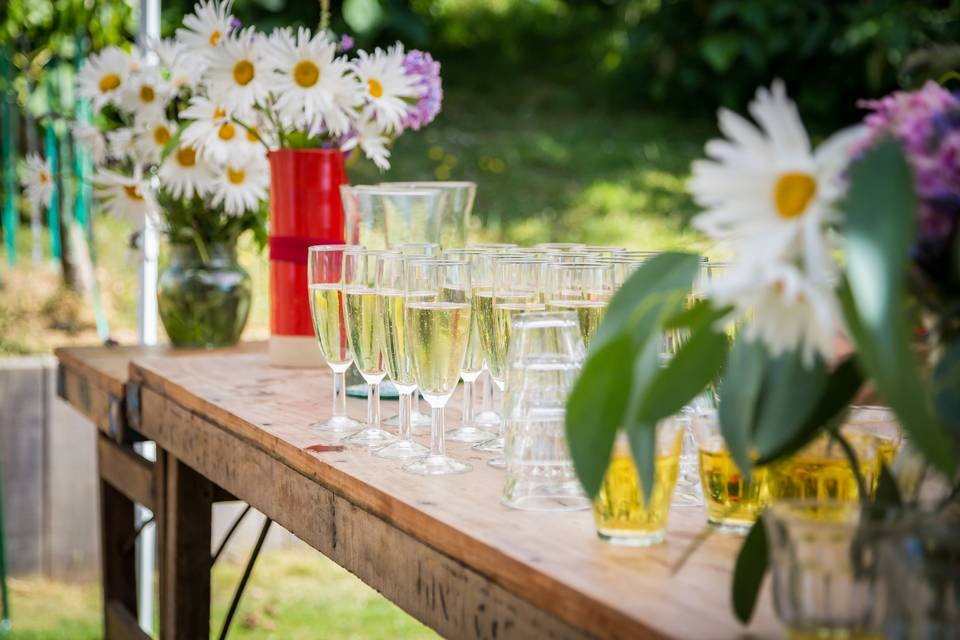 Drinks table