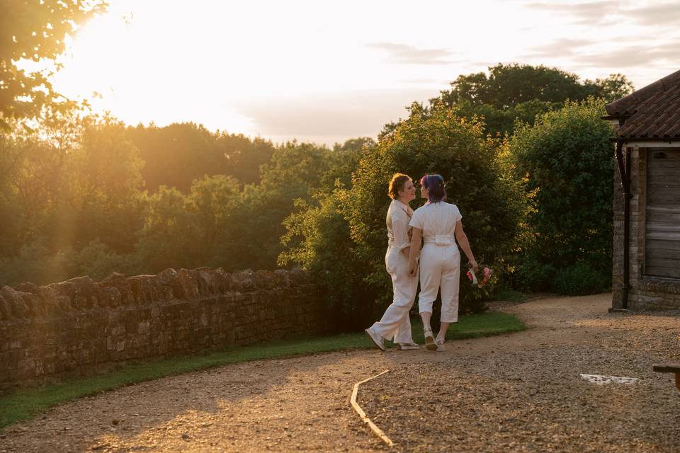 LGBTQ+ Wedding at sunset