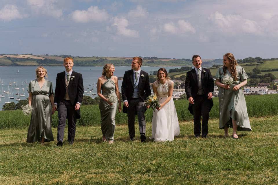 Bridal Party Candid walk