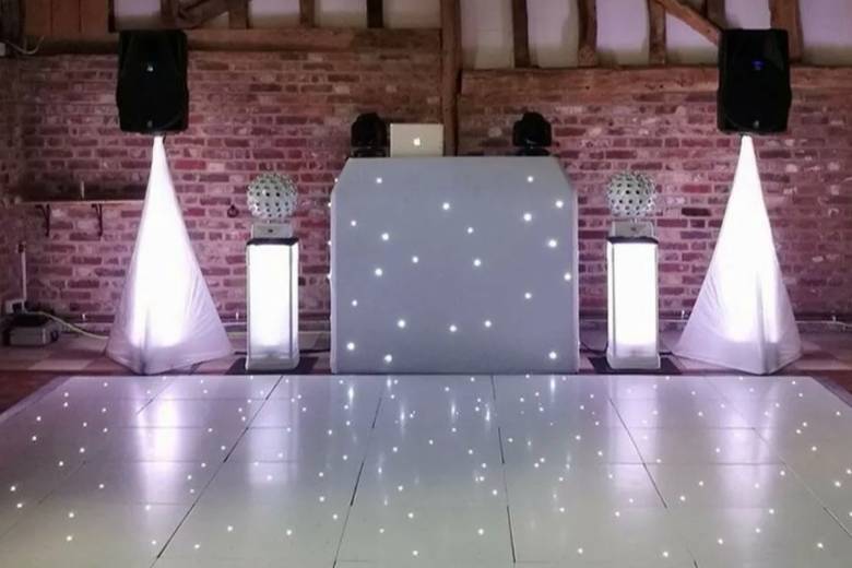 Lit-up dance floor