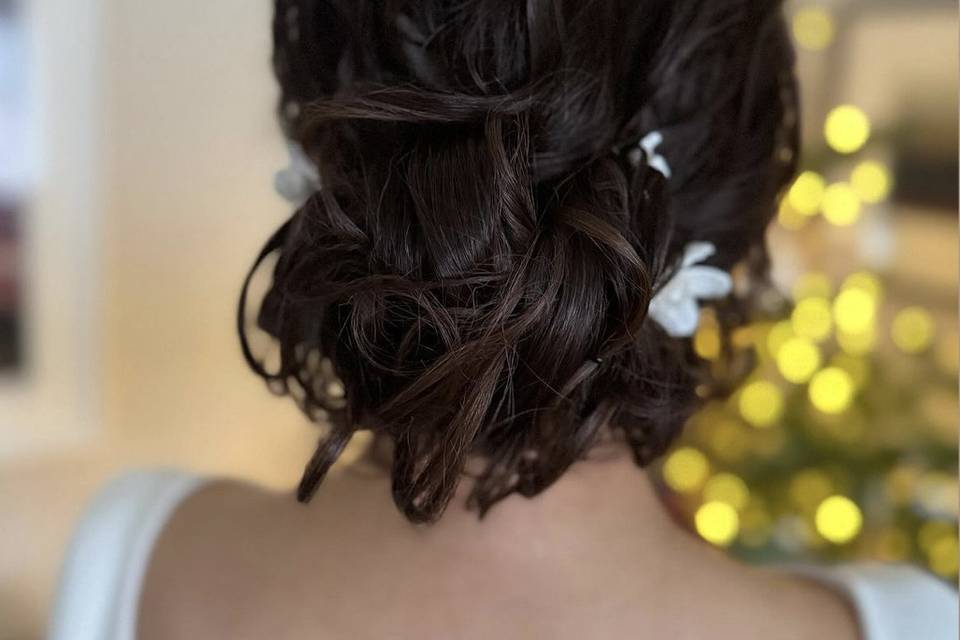 Wedding hair waves