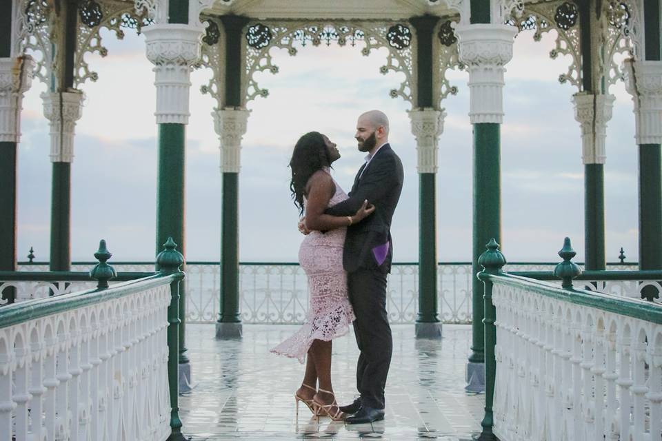 Pre-civil ceremony shoot