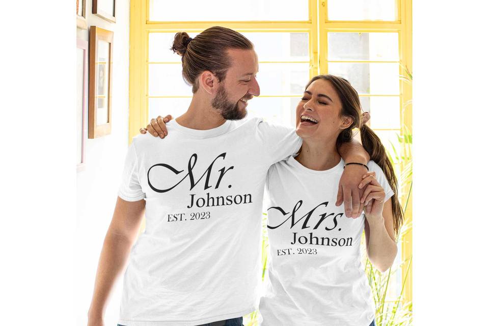 Vinyl personalised t shirts