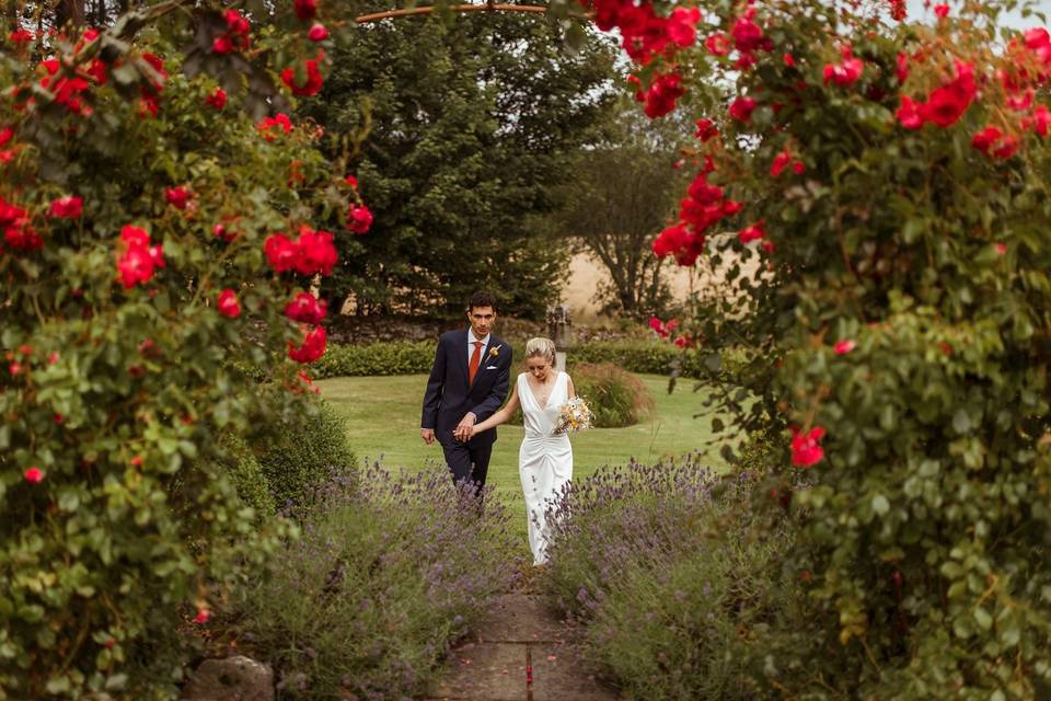 Beyond the rose arch