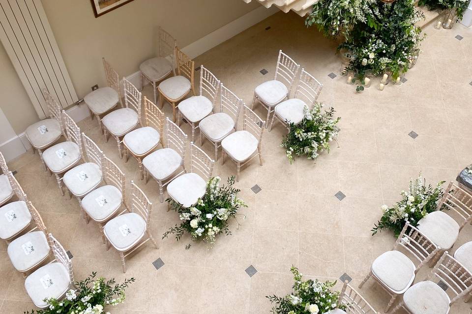 Atrium Ceremony Birdseye View