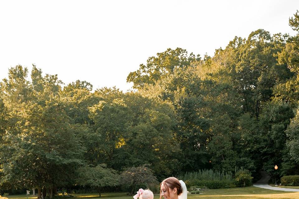 Bride and Flower Girls