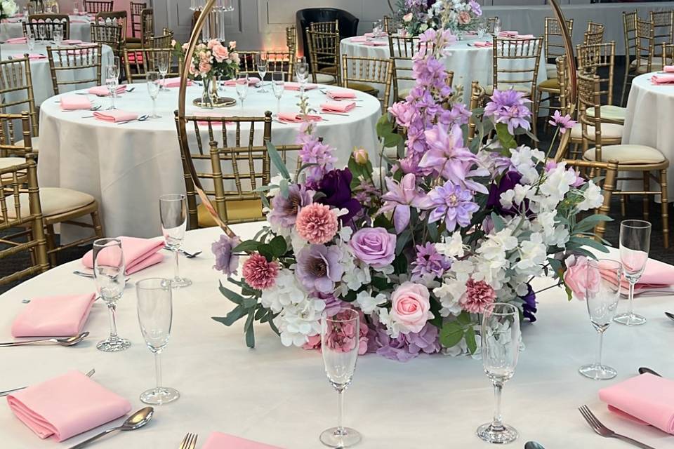 Hoop Centerpieces