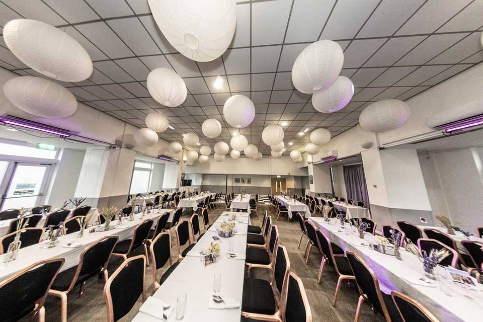 Evening reception setup