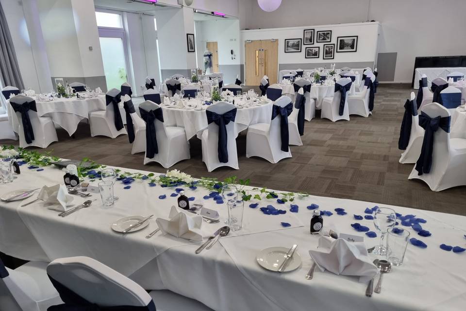 Top table wedding reception
