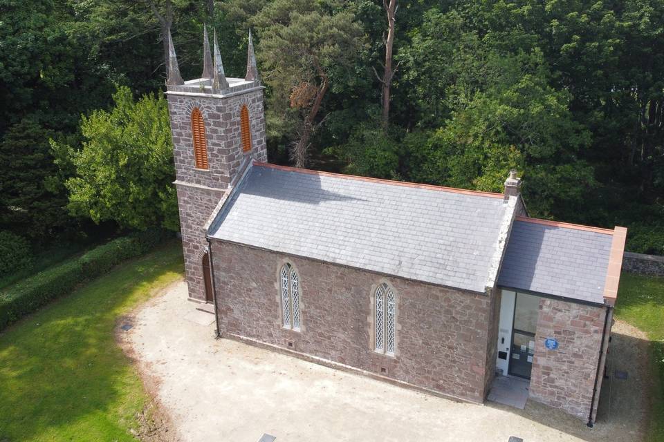 Church from above